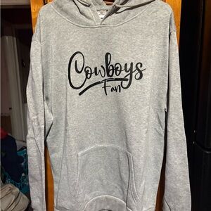 Gray Cowboys Fan Hoodie